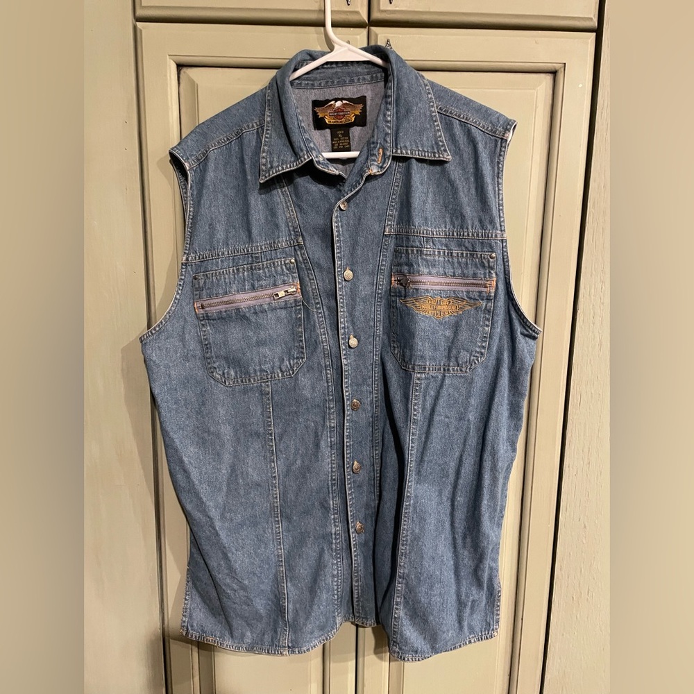 Harley Davidson button up shirt XL